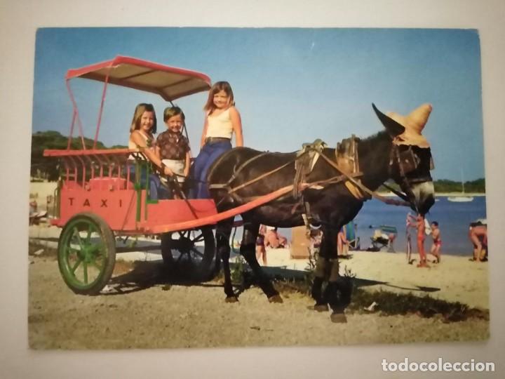 Postales: POSTAL PASEO EN Burro-Taxi. N&deg; 2021 (SAVIR, BARCELONA)(Sin circular) .