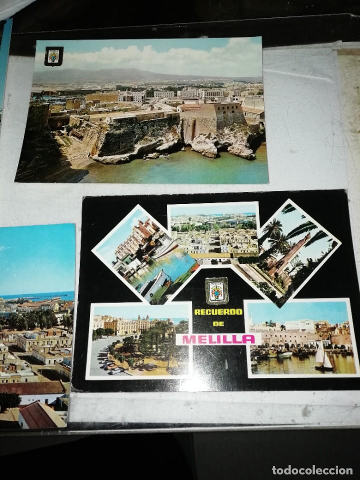 Postales: 4 postales Melilla a&ntilde;o 1963 - Foto 2