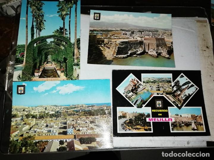 Postales: 4 postales Melilla a&ntilde;o 1963 - Foto 1