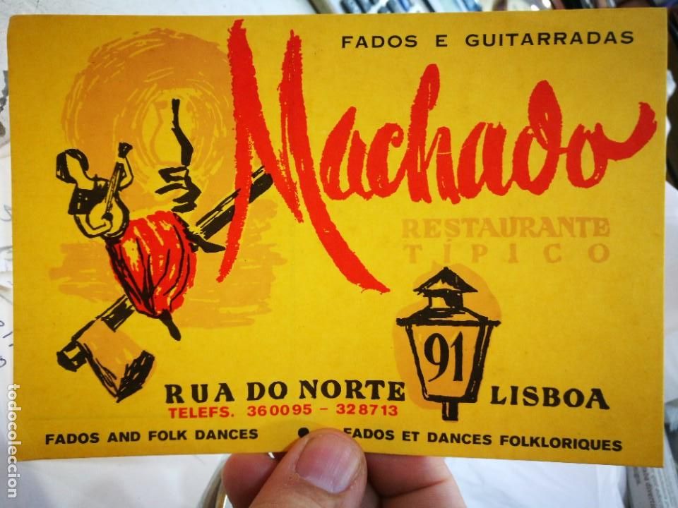 Postais: Postal Restaurante MACHADO Lisboa S/C