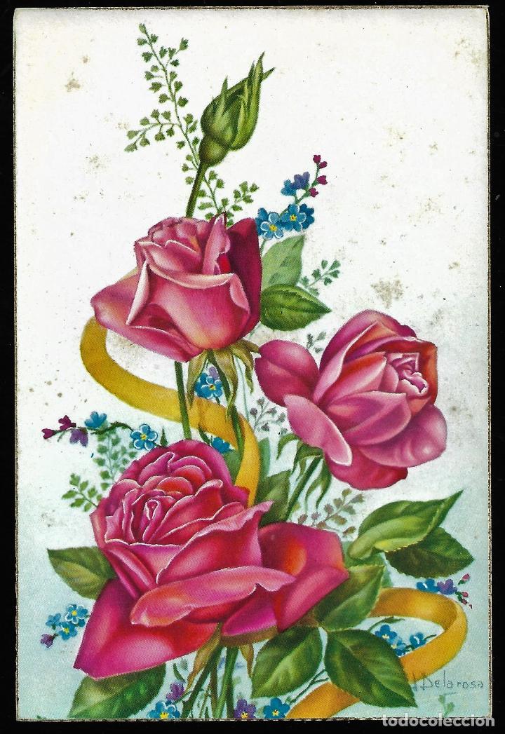 Postcards: ANTIGUA POSTAL - FLORES - C Y Z - ROSAS - SERIE 580/B - SIN CIRCULAR.