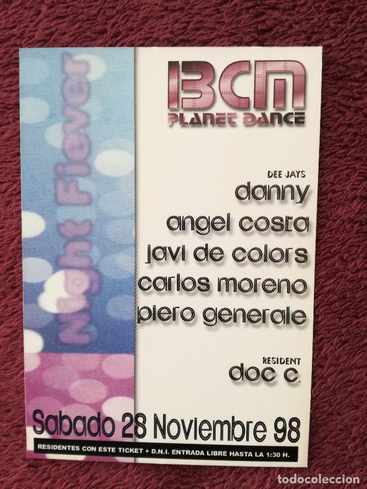 Postales: POSTAL DISCOTECA BCM PLANET DANCE 1998 - Foto 2