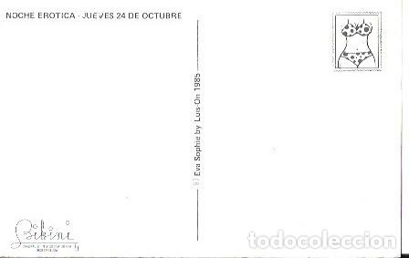 Postales: TARJETA POSTAL NOCHE EROTICA BIKINI DIAGONAL - Foto 2
