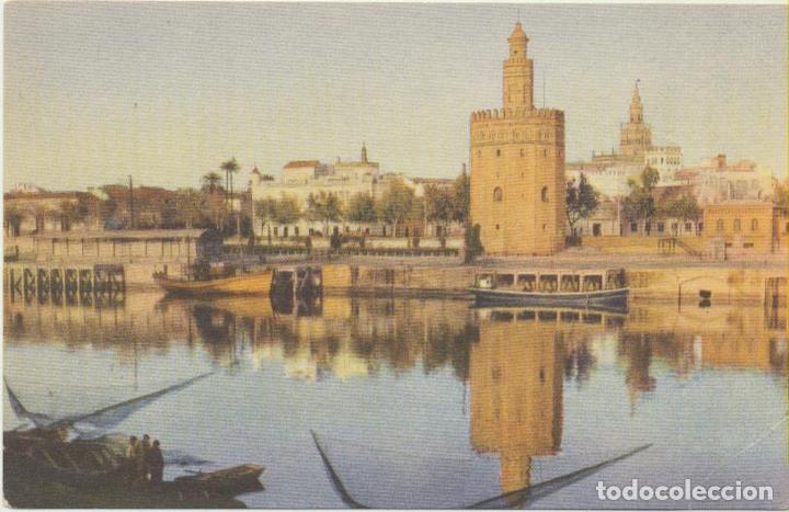 Postales: Sevilla. La torre del Oro. Editorial Mayfe - Foto 1