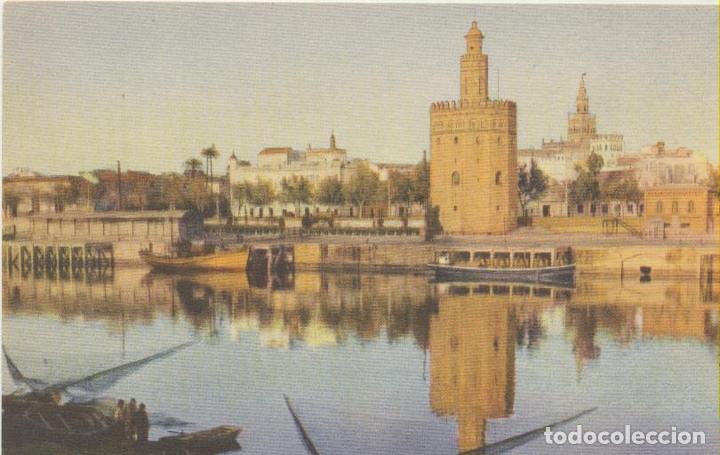 Postales: Sevilla. La torre del Oro. Editorial Mayfe - Foto 1