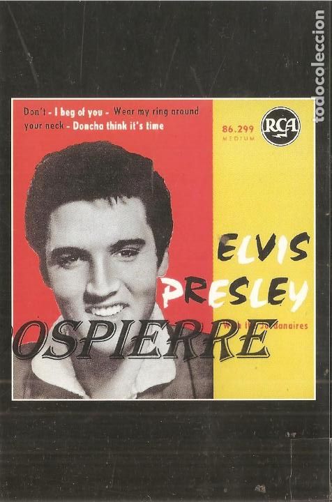 Postales: POSTAL, ELVIS PRESLEY, THE KING 1961, KHARBINE-TAPABOR, REPRODUCCI&Oacute;N