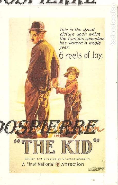 Postales: POSTAL, THE KID, 1921, AFFICHE DE CHAPLIN, CIN&Eacute;STAR, REPRODUCCI&Oacute;N