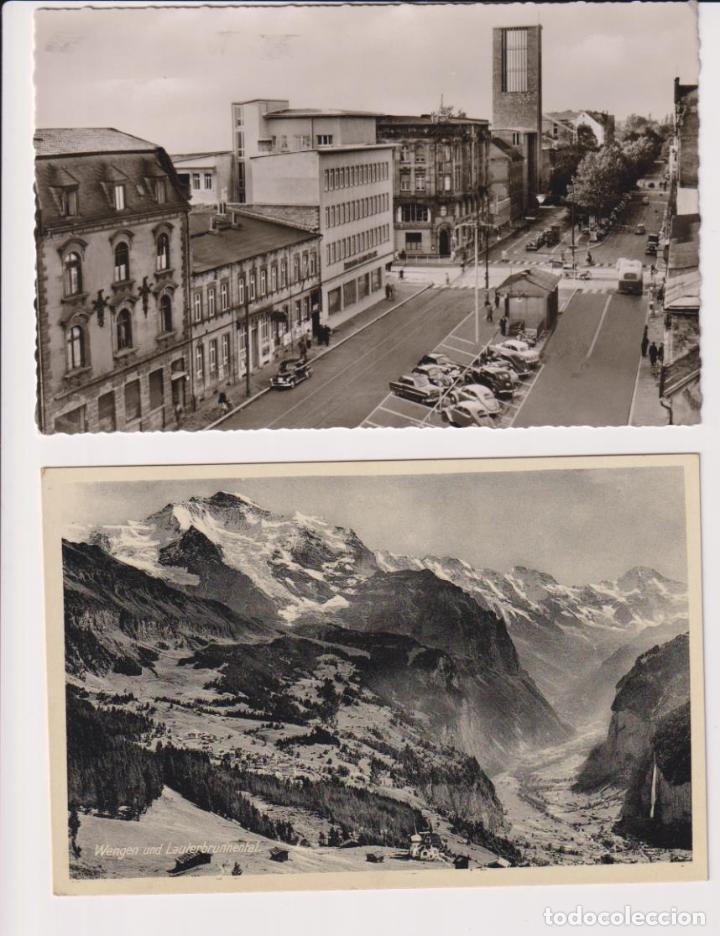 Postales: Suiza. Lote de 2 postales: Offenbach e Interlaken - Foto 1