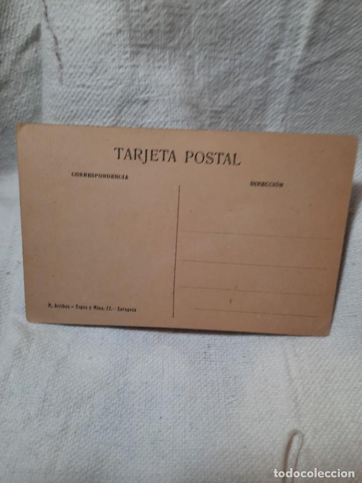 Postales: Antigua postal, recuerdo de Zaragoza - Foto 2