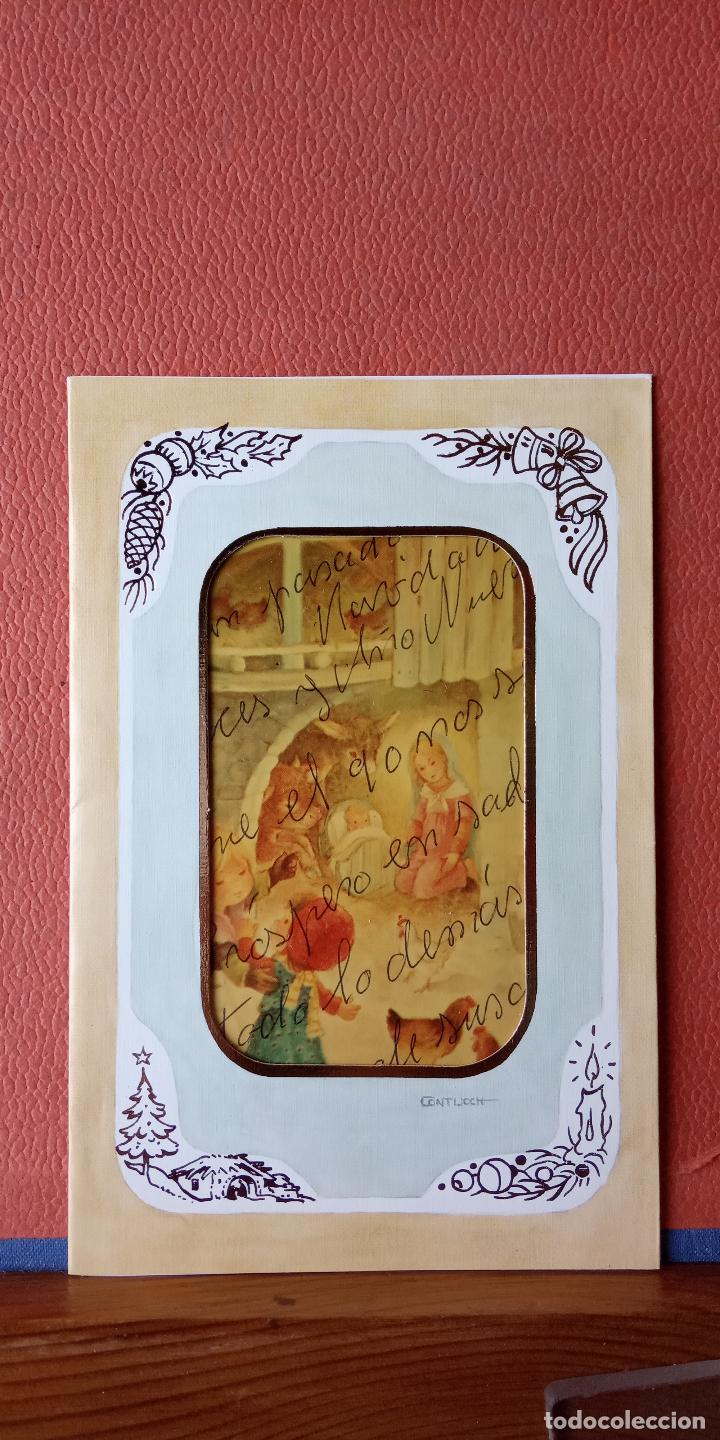 Cartoline: TARJETA DE NAVIDAD. DIPTICO. CIRCULADA.