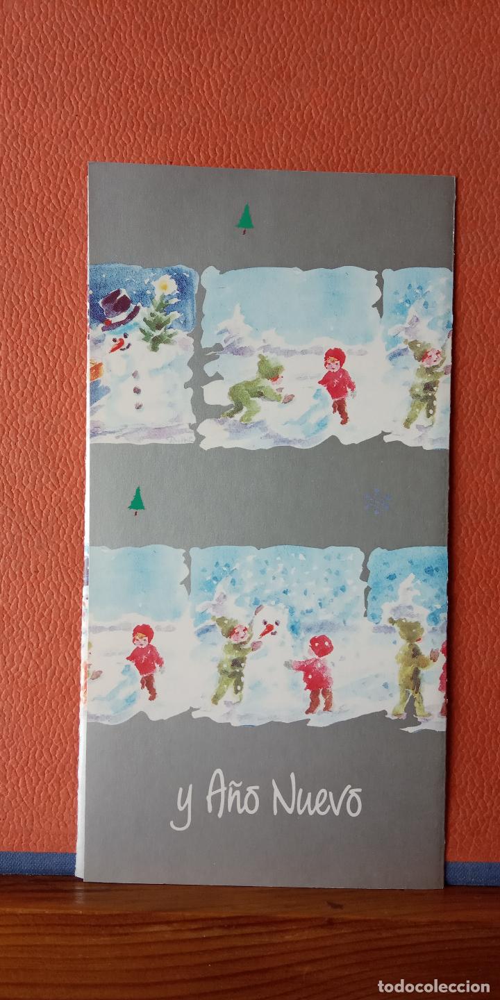 Cartoline: NI&Ntilde;O. TARJETA DE NAVIDAD. DIPTICO. CIRCULADA.