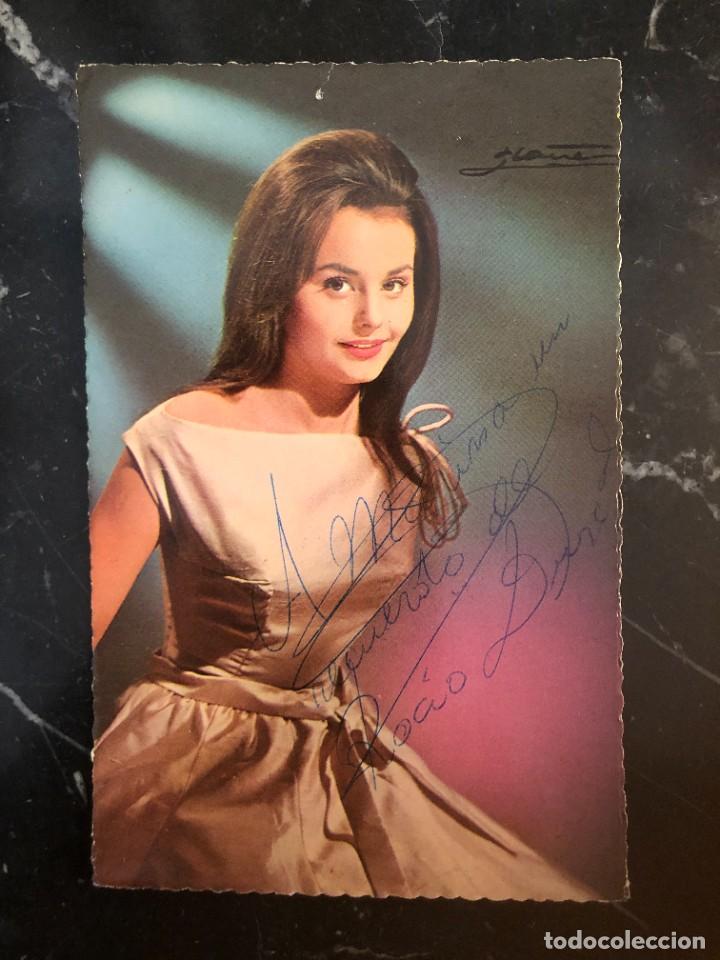 Postales: POSTAL DEDICADA ROCIO DURCAL