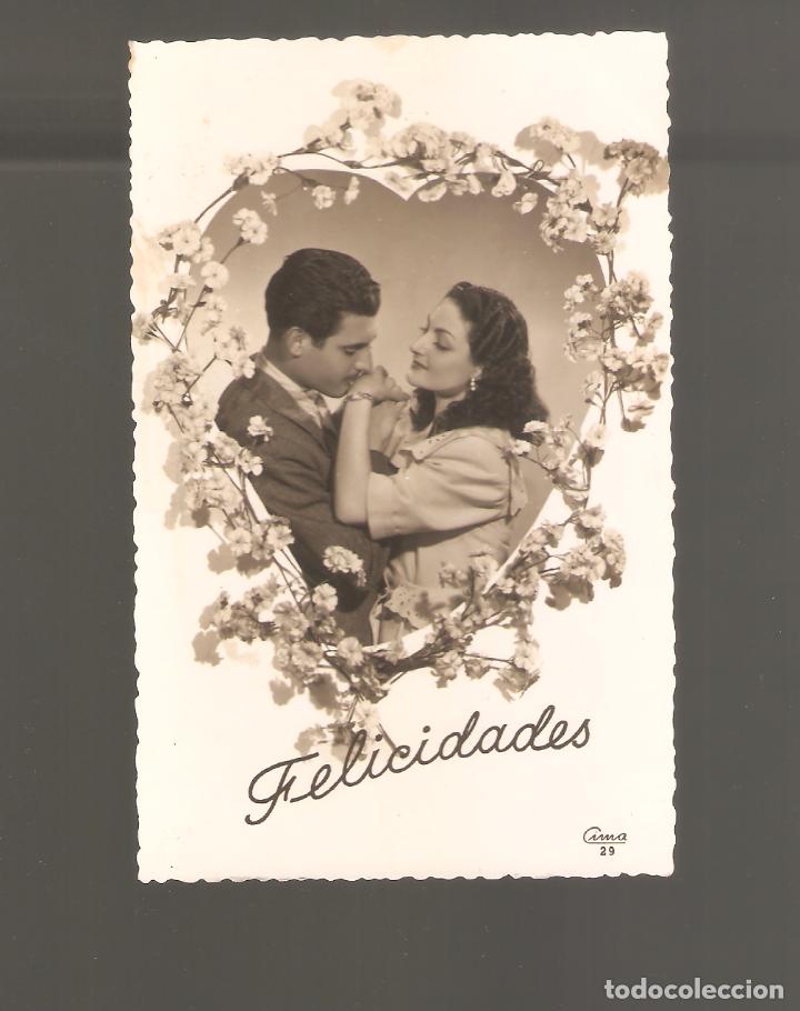 Postales: 1 postal felicidades antigua