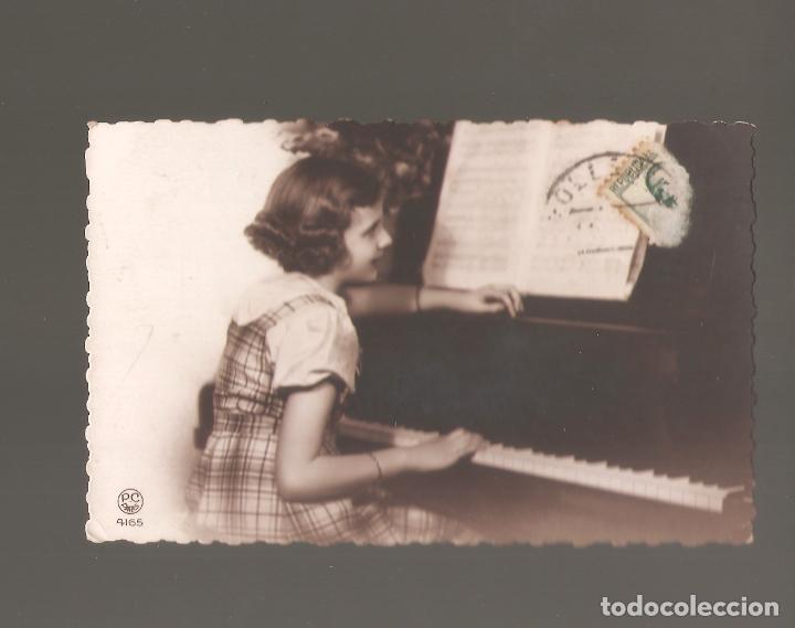 Postales: 1 postal antigua con chica 1935 - Foto 1