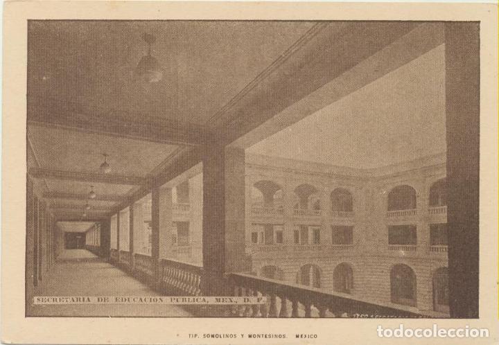 Postcards: Postal M&eacute;xico D.F.. Secretar&iacute;a de Educaci&oacute;n P&uacute;blica. Circa 1920. &iexcl;IMPECABLE!