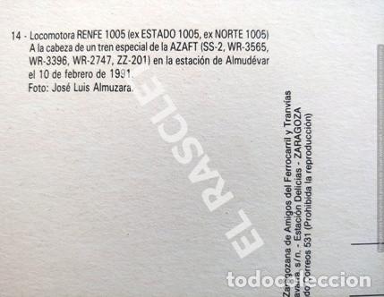Postales: ANTIGUA POSTAL - LOCOMOTORA RENFE 1005 - - Foto 2