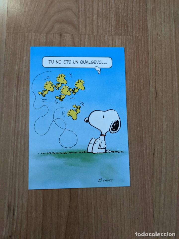 Postales: POSTAL DE CUMPLEA&Ntilde;OS SNOOPY (MANUSCRITA) - Foto 1