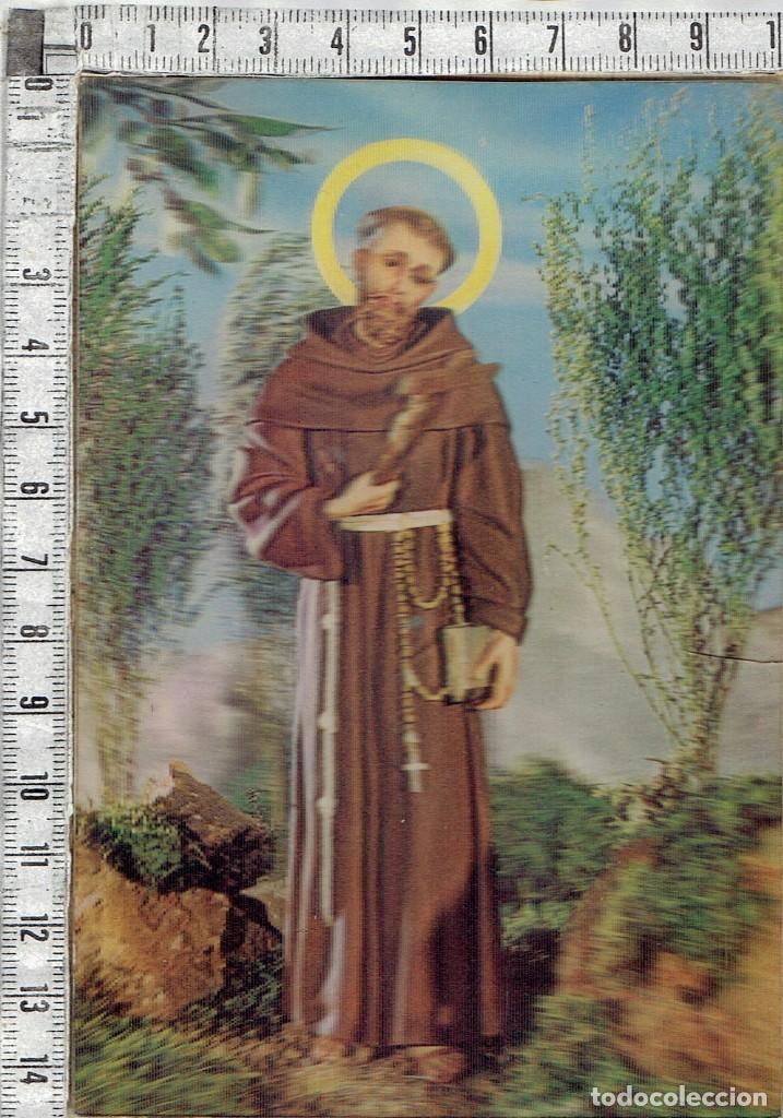 Postales: POSTAL TRIDIMENSIONAL SAN FRANCISCO DE ASIS.