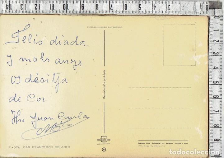 Postales: POSTAL TRIDIMENSIONAL SAN FRANCISCO DE ASIS. - Foto 2