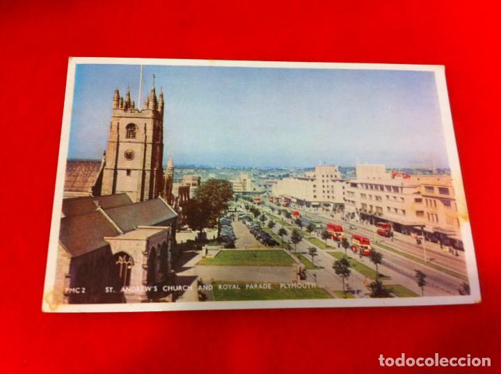 Postais: POSTAL. ST. ANDREW'S CHURCH AND ROYAL PARADE, PLYMOUTH. POSTAL NO ESCRITA