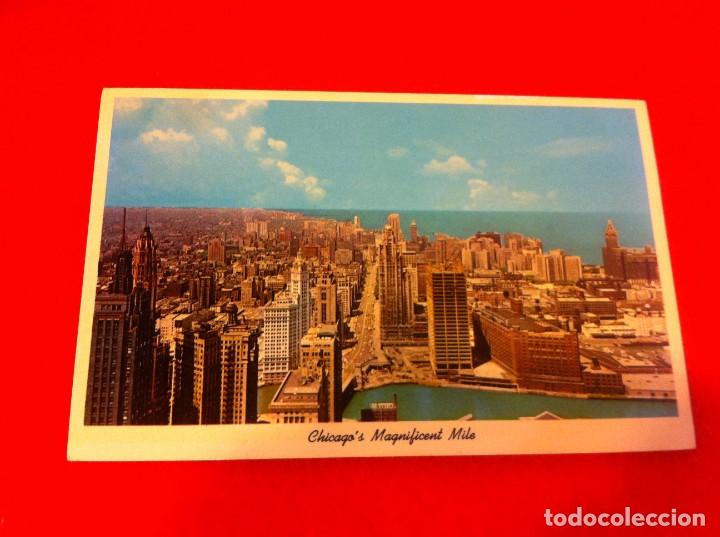 Postkarten: POSTAL. CHICAGO'S MAGNIFICENT MILE. POSTAL ESCRITA