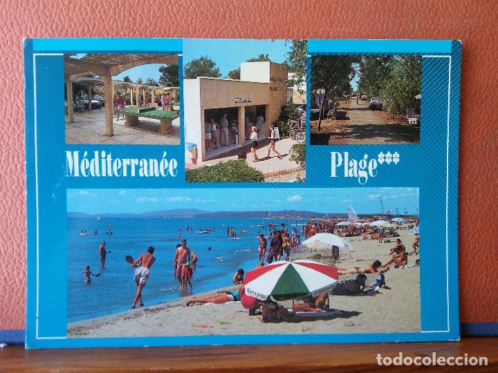 Postales: MEDITERRAN&Eacute;E PLAGE. BONITA POSTAL. CIRCULADA. - Foto 1