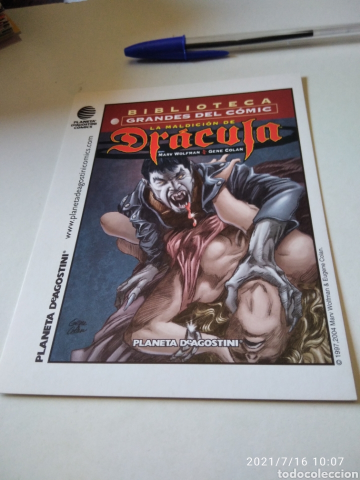 Postales: Grandes del comic LA MALDICI&Oacute;N DE DR&Aacute;CULA
