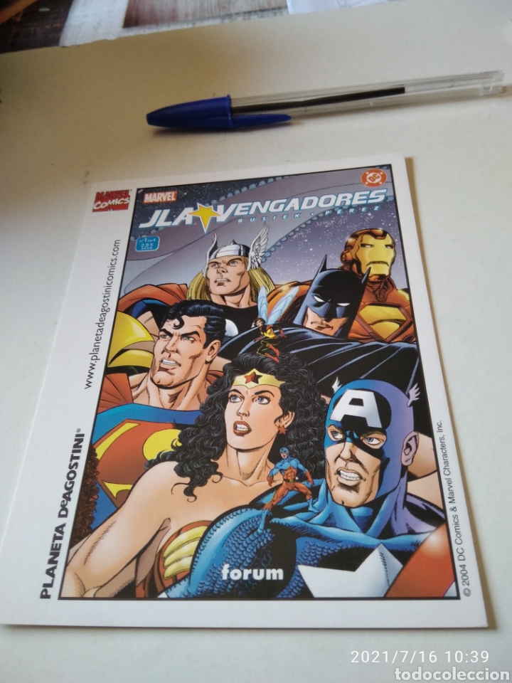 Postales: Tarjeta JLA Vengadores F&oacute;rum