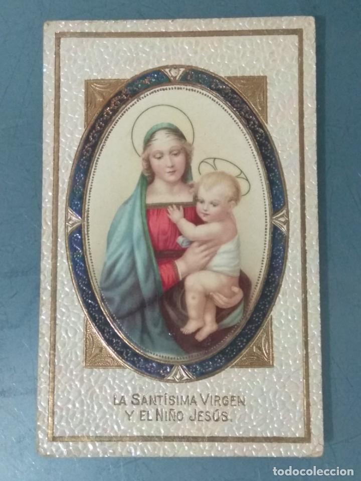 Postales: POSTAL SANT&Iacute;SIMA VIRGEN Y EL NI&Ntilde;O JES&Uacute;S.