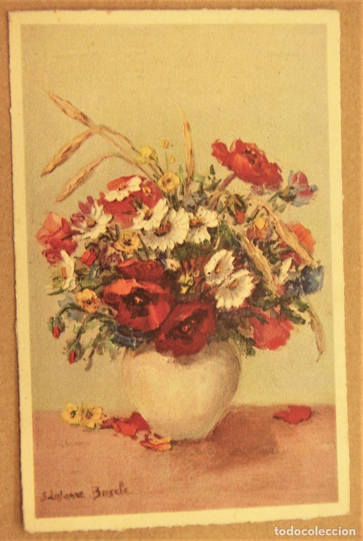Postales: Postal Jarron con Flores sin escribir - Foto 1