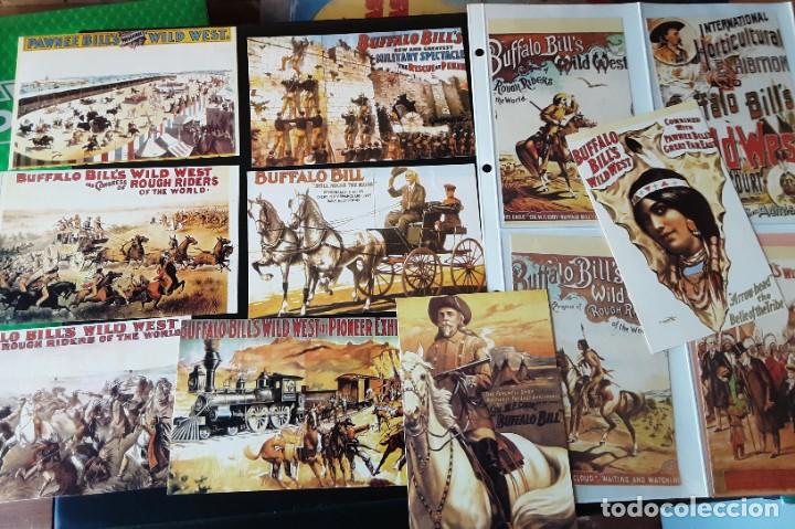Postales: SERIE DE 12 POSTALES BUFFALO BILL Y EL SALVAJE OESTE, EXTRANJERAS - Foto 1