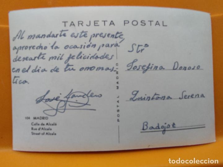 Postales: ALCALA MADRID POSTAL 104 ESCRITA - Foto 2