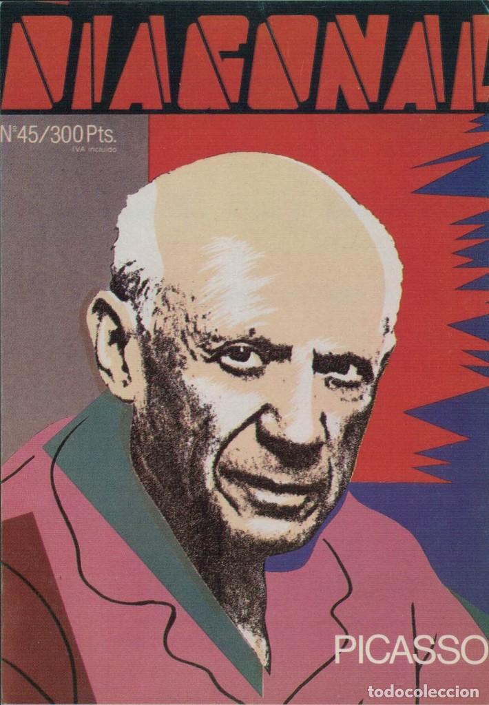 Postais: Picasso. Revista Diagonal N&ordm; 45. / Tarjeta publicitaria