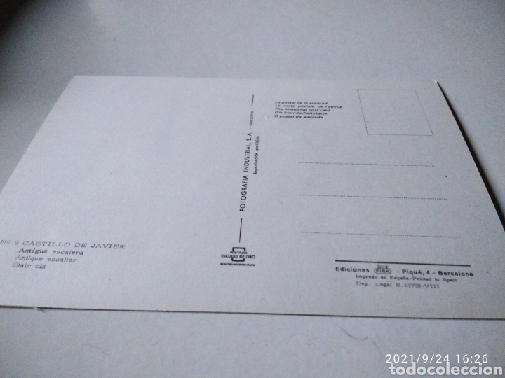 Postales: Postal castillo de Javier - Foto 2