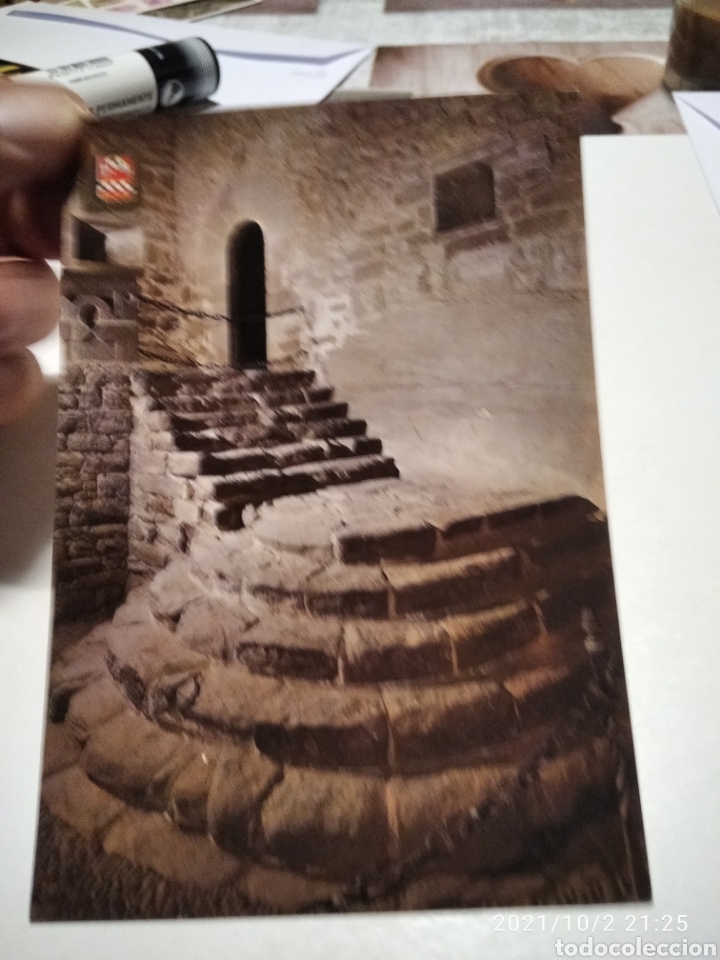 Postales: Postal castillo de Javier antigua escalera - Foto 1