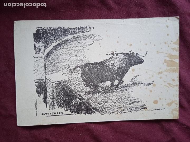 Postales: Postal de toros. Antonio Ferrer - Foto 1