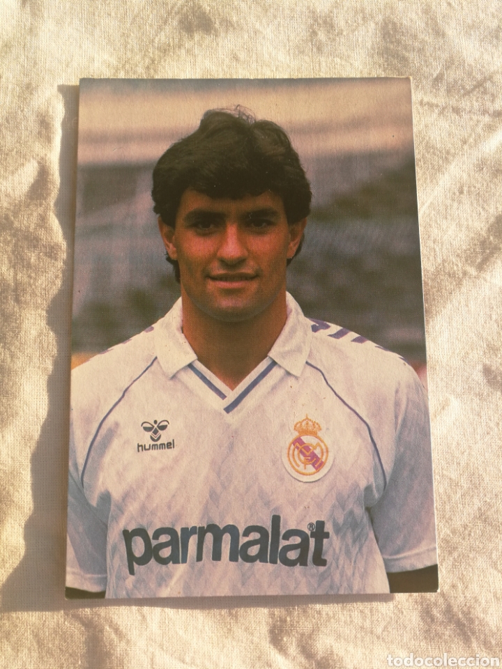 Postales: TARJETA POSTAL MICHEL REAL MADRID - Foto 1