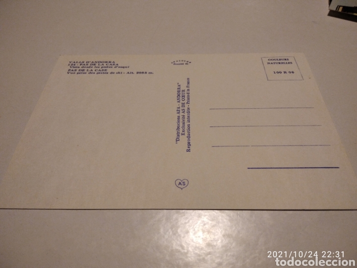 Postales: Valls de Andorra pas de la casa - Foto 2