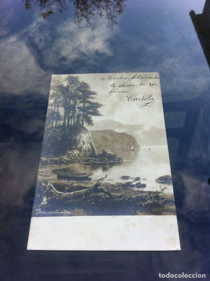 Postales: POSTAL ESCRITA EN 1904. DERWENTWATER. ED. RAPHAEL TUCK & SONS, BERL&Iacute;N - Foto 1