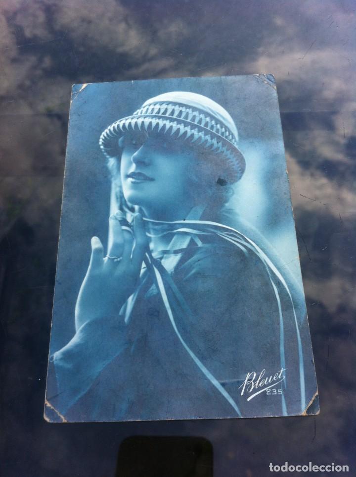 Cartoline: POSTAL ESCRITA EN 1929. MUJER CON SOMBRERO