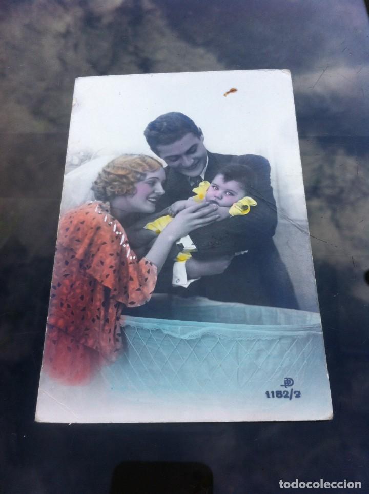 Postales: POSTAL ESCRITA. PAREJA CON NI&Ntilde;O - Foto 1