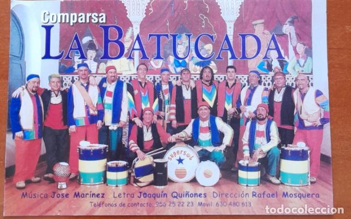 Postales: CARNAVAL DE C&Aacute;DIZ, FOTO POSTAL DE LA COMPARSA LA BATUCADA, DE 2000 - Foto 1