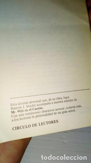 Postales: Tarjeta Ram&oacute;n J. Sender - Circulo de Lectores - Foto 4