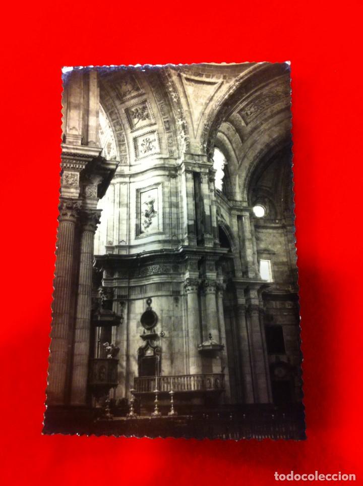 Postales: POSTAL. C&Aacute;DIZ. CATEDRAL. INTERIOR. ESCRITA - Foto 1