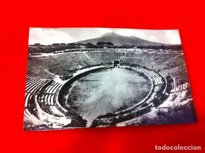 Postales: POSTAL. POMPEI. LANFITEATRO E VESUVIO. NO ESCRITA. - Foto 1