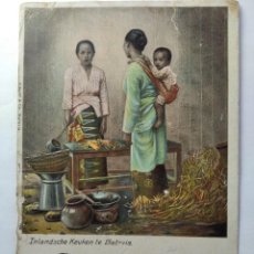 Postales: POSTAL ÉTNICA. BATAVIA, INDONESIA HOLANDESA. A LA HABANA. SELLOS. 1917. MUYYY BONITA