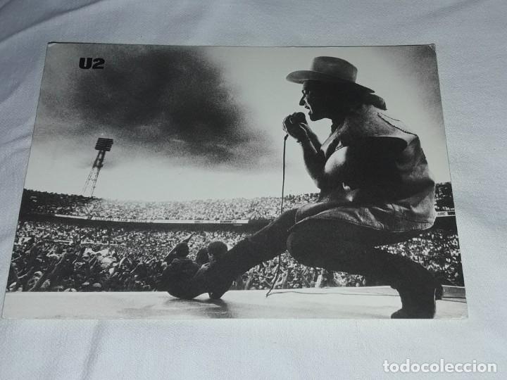Postales: Postal de M&uacute;sica Grupo U2 a&ntilde;o 1987