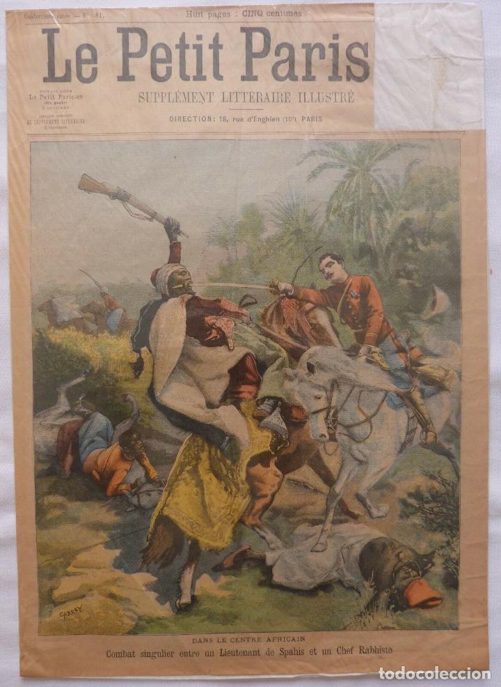 Postais: Antique Print Petit Journal French Newspaper Africa