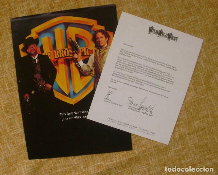 Postais: WILD WILD WEST 1999 promo brochure, including a signed fax of the producers