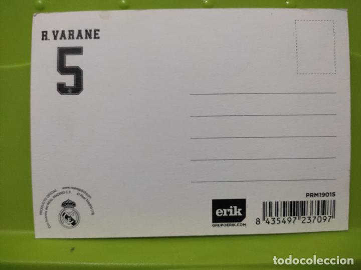 Postales: VARANE REAL MADRID SC POSTAL - Foto 2